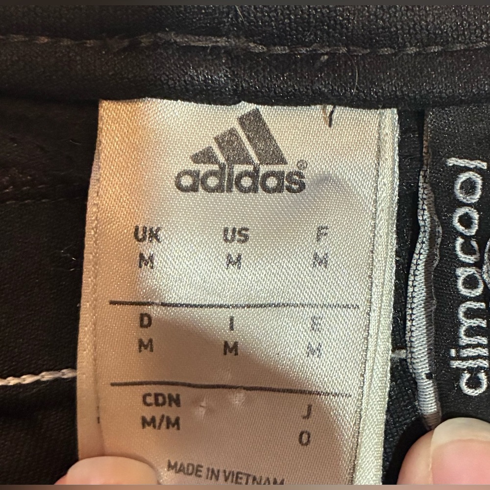 adidas Climacool Black Jogger Pants White Stripes M Athleisure Athletic Sporty - Picture 6 of 7